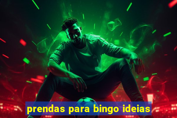 prendas para bingo ideias